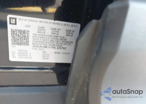 2021 GMC Terrain Fwd Sle z USA, uszkodzony, nr VIN 3GKALMEV7ML320792